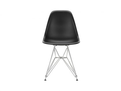 Eames Plastic Side Chair, Tiefschwarz