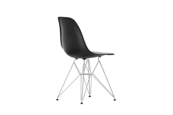 Eames Plastic Side Chair, Tiefschwarz