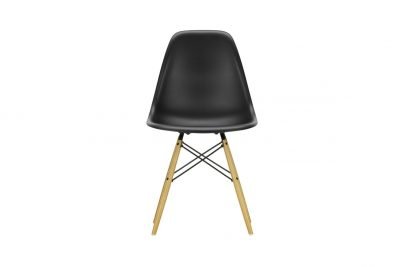 Eames Plastic Side Chair, Tiefschwarz