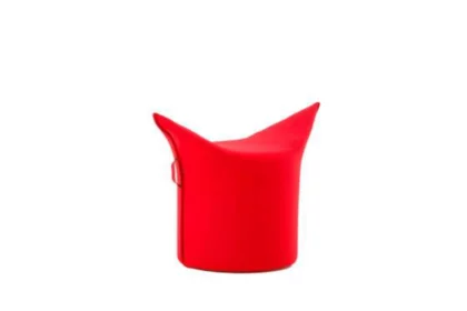 Werther Sitzhocker niedrig, Farbe rot